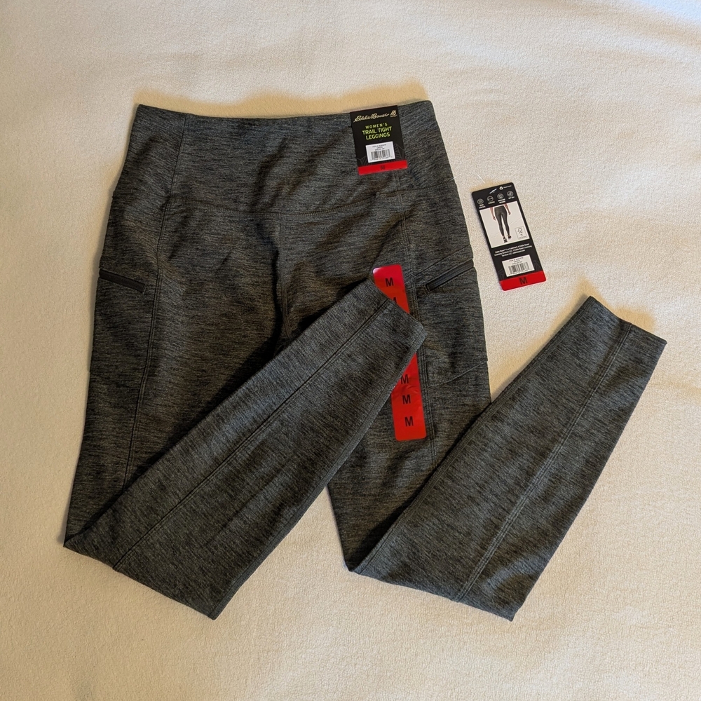 Gray High-Waisted Leggings